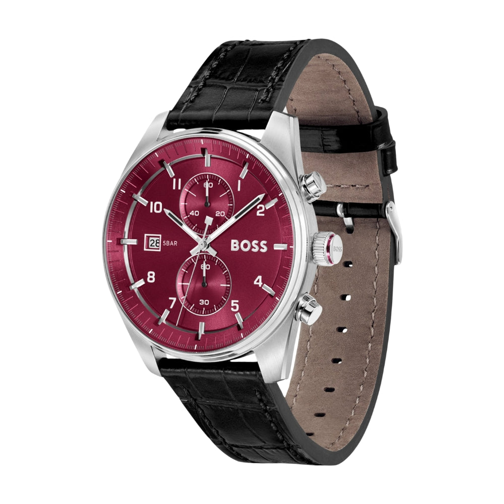 HUGO BOSS CHRONOGRAPH RED DIAL MENS WATCH | HB1514193