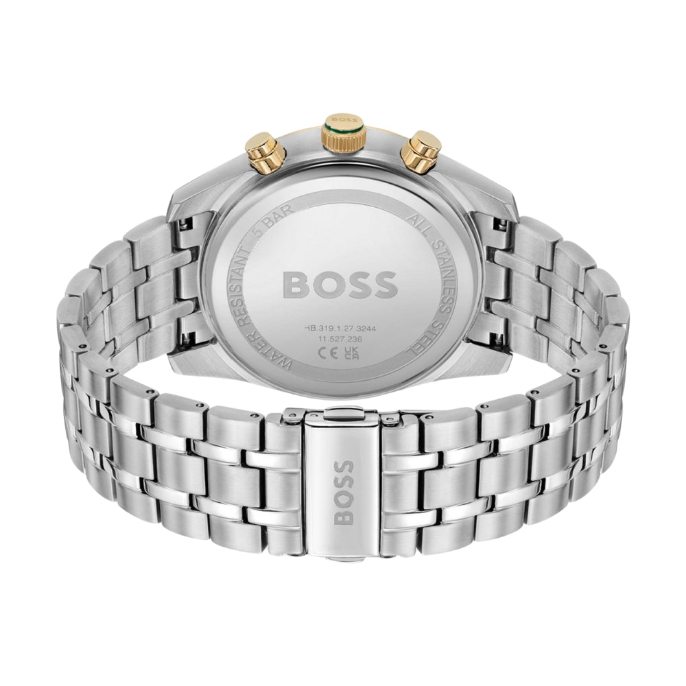 HUGO BOSS SKYTRAVELLER GREEN DIAL MENS WATCH | HB1514195