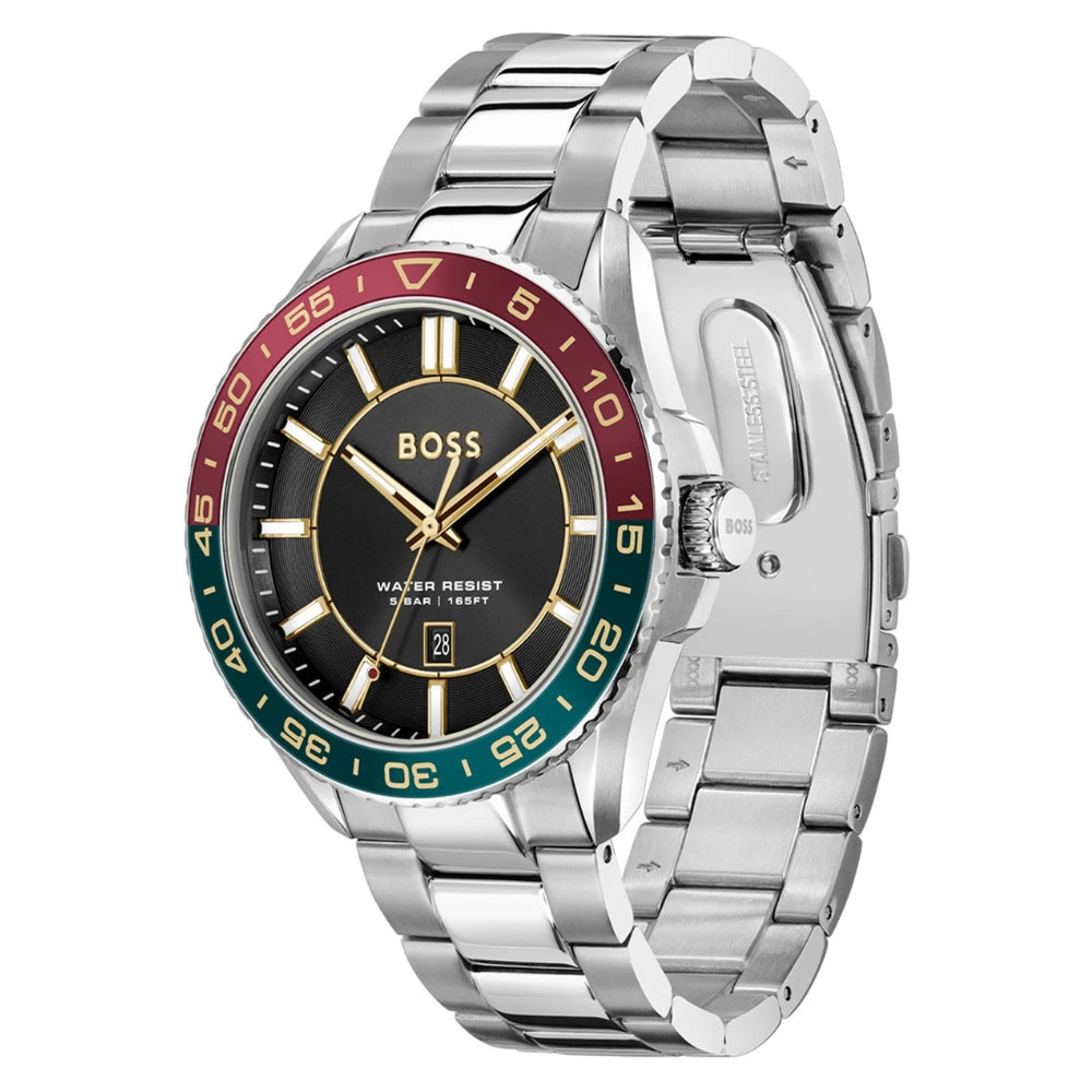 HUGO BOSS Runner 3H Black Dial Men's Watch | HB1514210