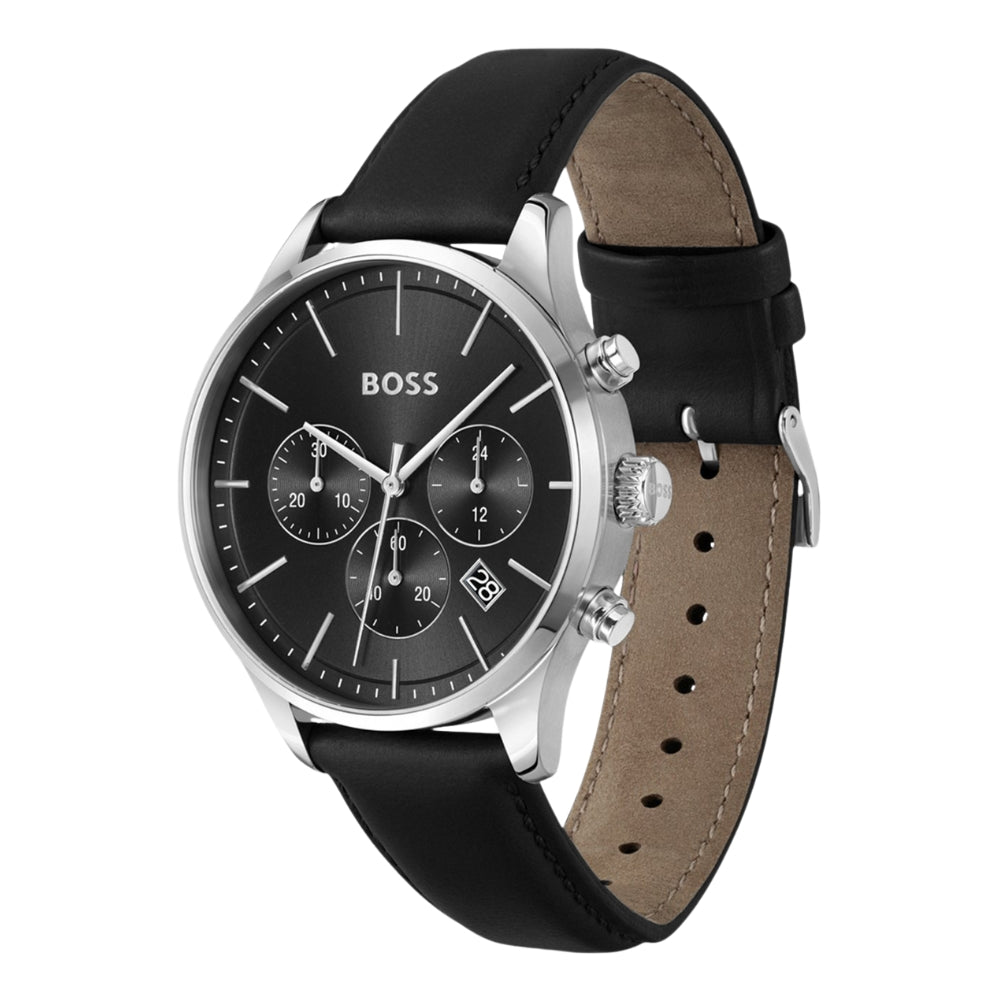 HUGO BOSS AVERY CHRONO BLACK DIAL MEN'S WATCH HB1514211