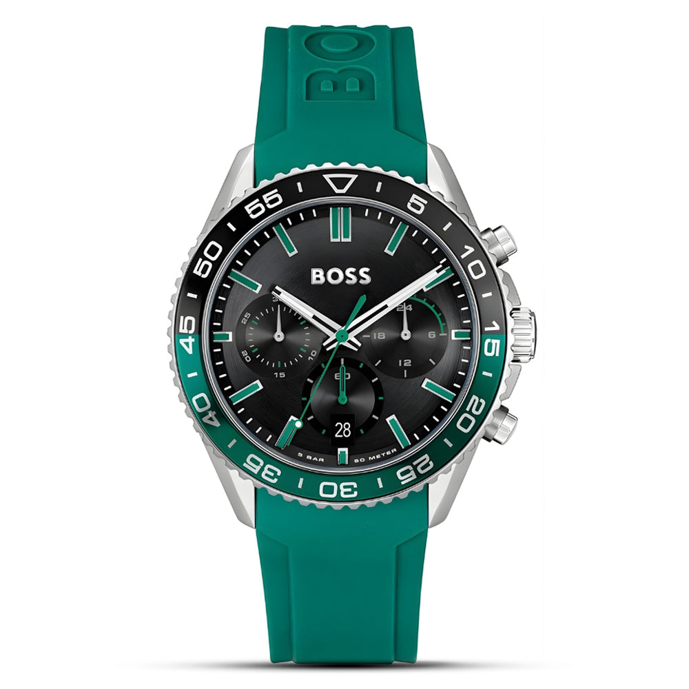 Hugo Boss Runner Chronograph Black Dial Men's Watch HB1514246