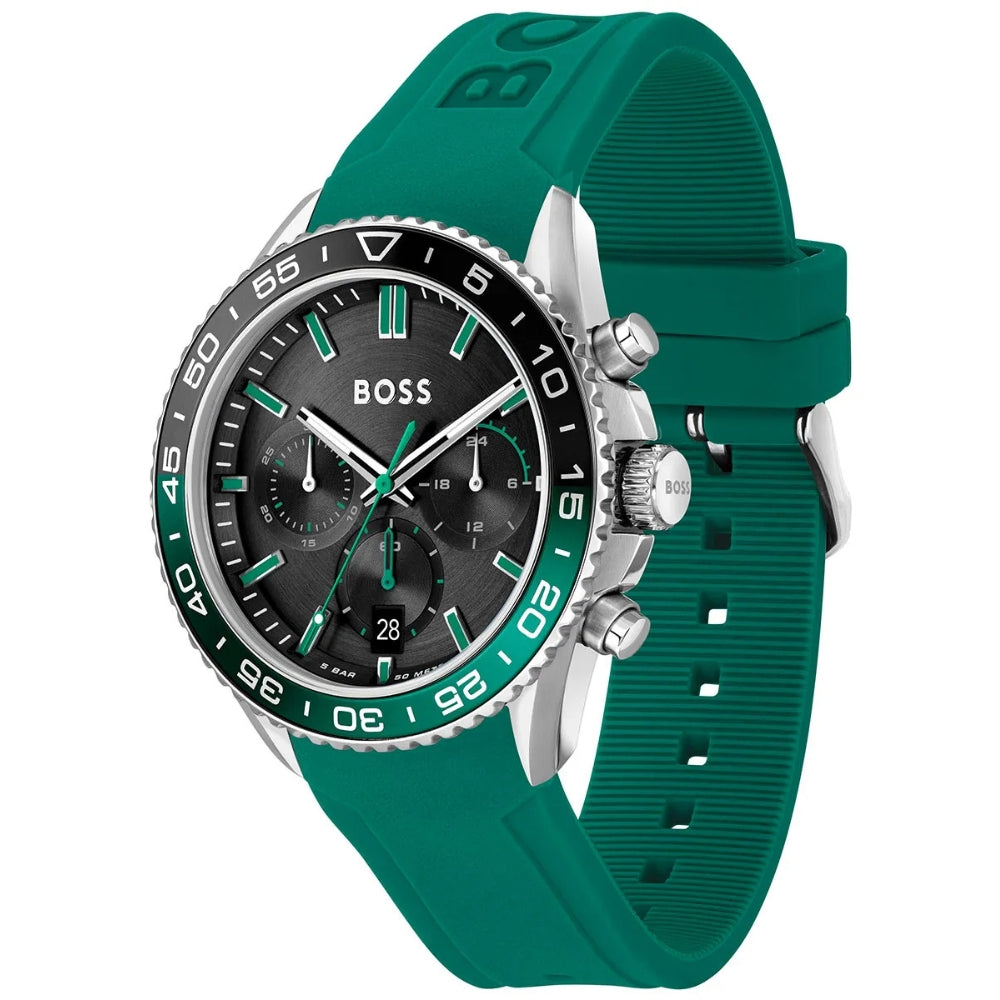 Hugo Boss Runner Chronograph Black Dial Men's Watch HB1514246