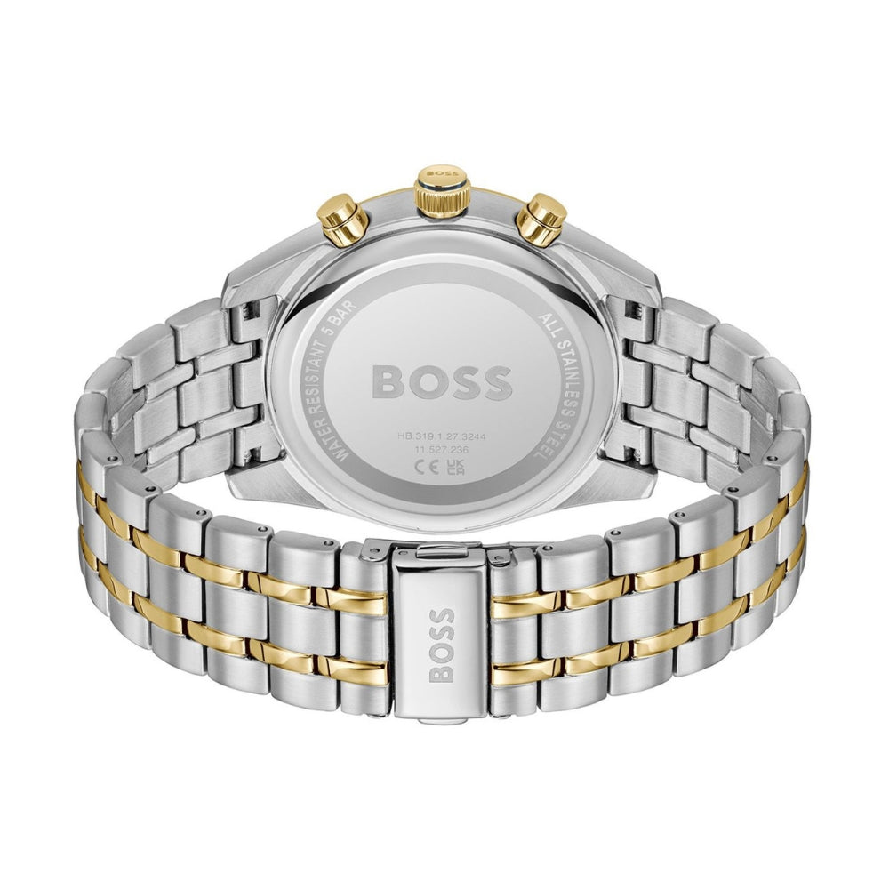 HUGO BOSS Skytraveller Two Tone Blue Dial Men's Watch | HB1514247