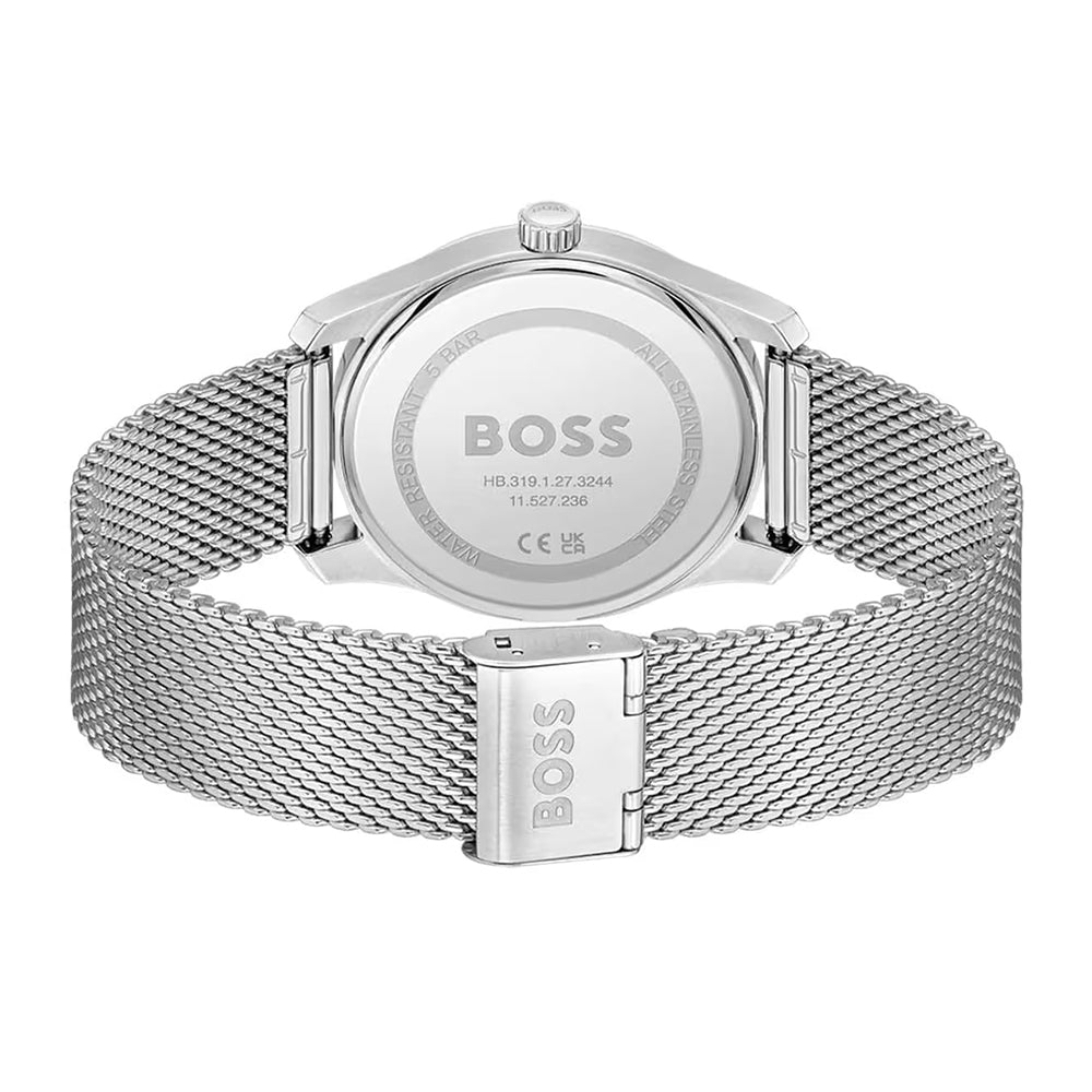 Hugo Boss Principle Blue Dial Mesh Strap Watch | HB1514276