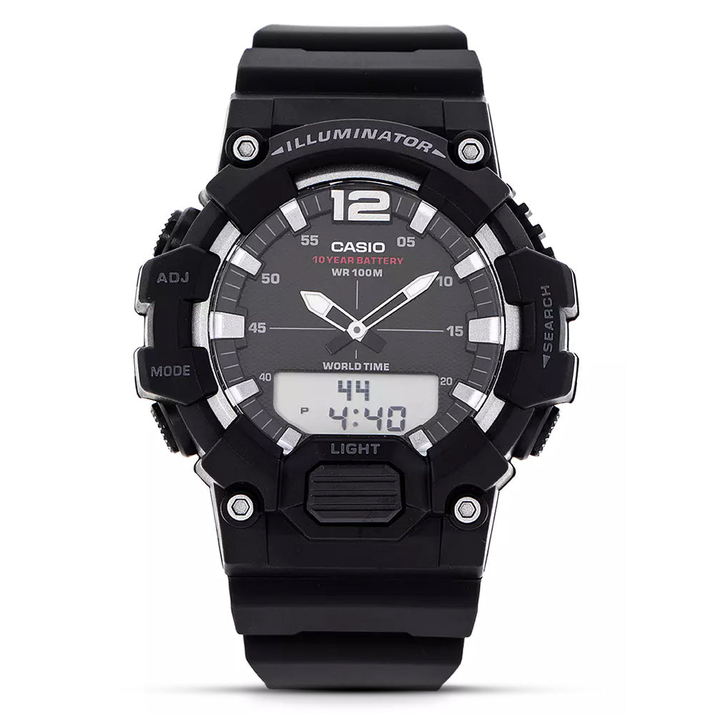 Casio Youth Digital Black Resin Strap Men's Watch | HDC-700-1AVDF