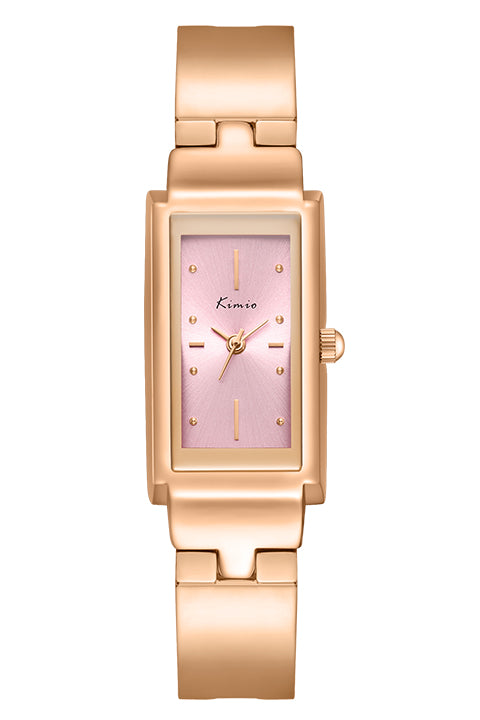 Kimio Luxury Rectangle Shape Multitype Band Ladies Watch | K6586S