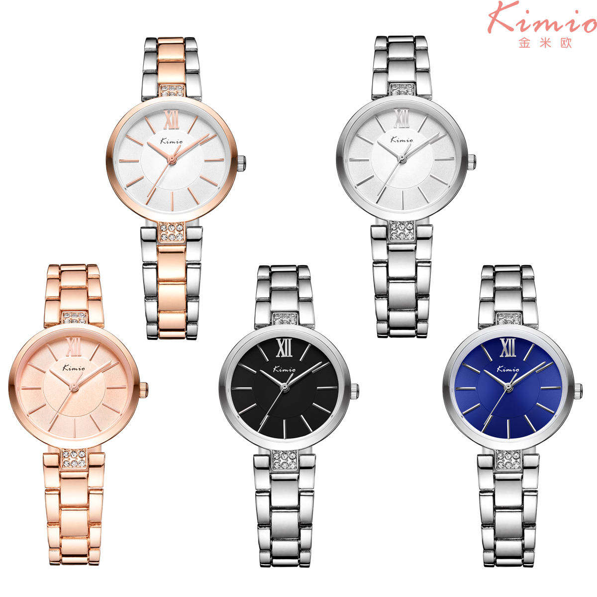 Kimio Silver Tone Blue Dial Ladies Watch | KW6133M-S08