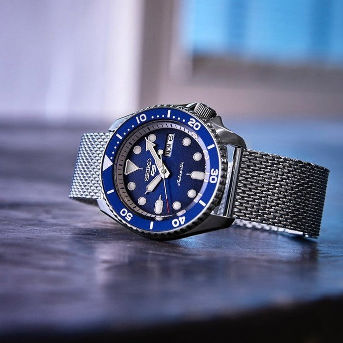SEIKO 5 SPORTS AUTOMATIC BLUE DIAL MEN'S WATCH | SRPD71K1