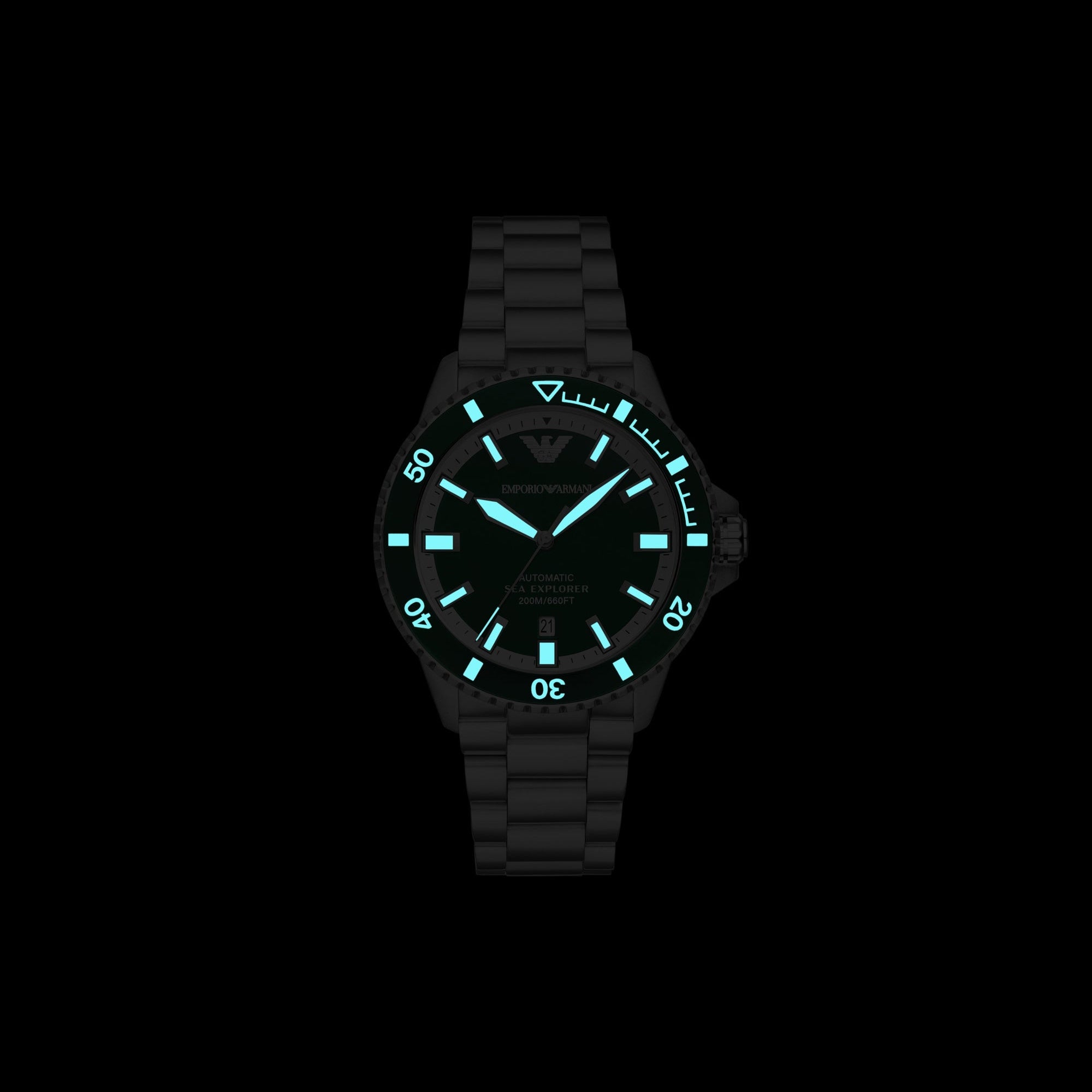 Emporio Armani Sea Explorer Automatic Blue Dial Men's Watch| AR60090