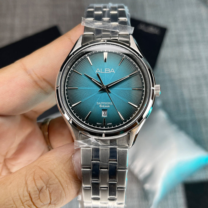 Alba Prestige Turquoise Gradation Dial Men's Watch | AS9T71X