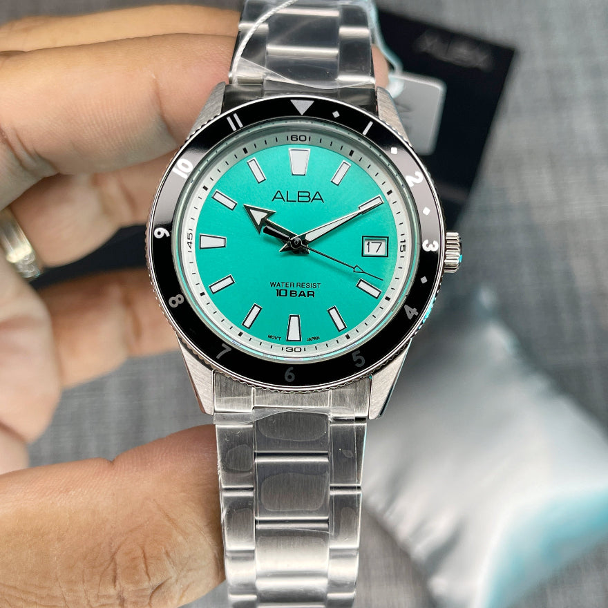 Alba Active Turquoise Sunray Dial Men's Watch | AS9U87X