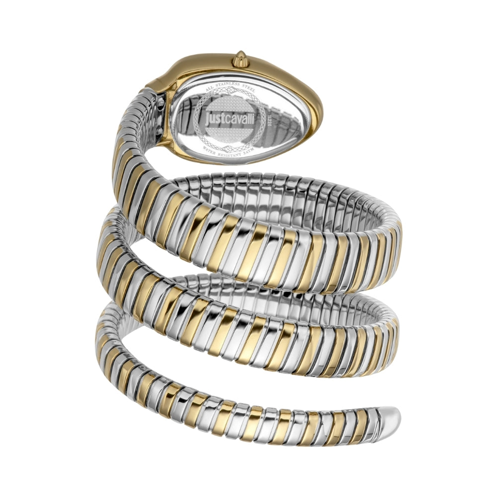 Just Cavalli Signature Snake Blue Dial Ladies Watch | JC1L224M0075