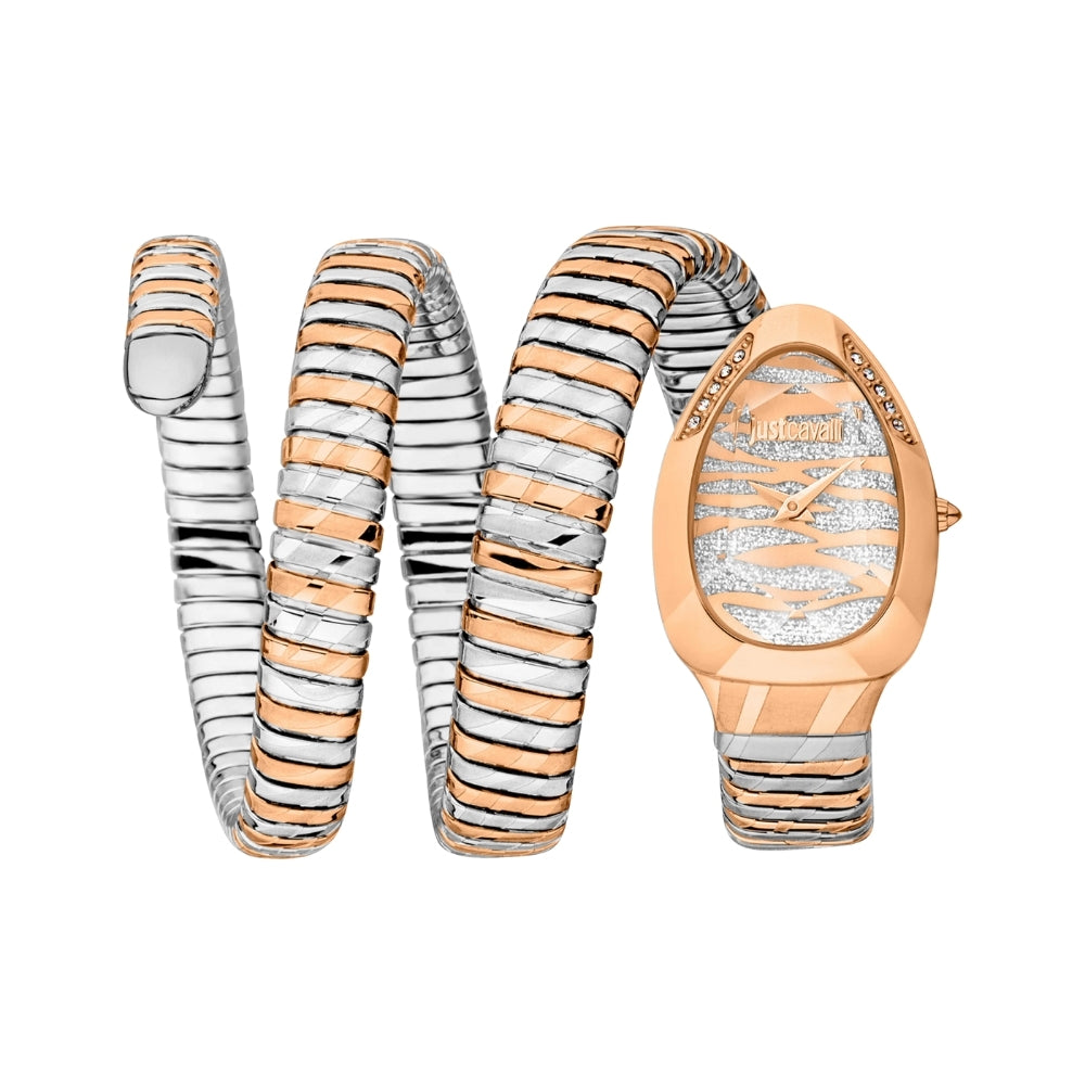 Just Cavalli Serpente Taglio Rose Gold dial Ladies Watch | JC1L226M0065