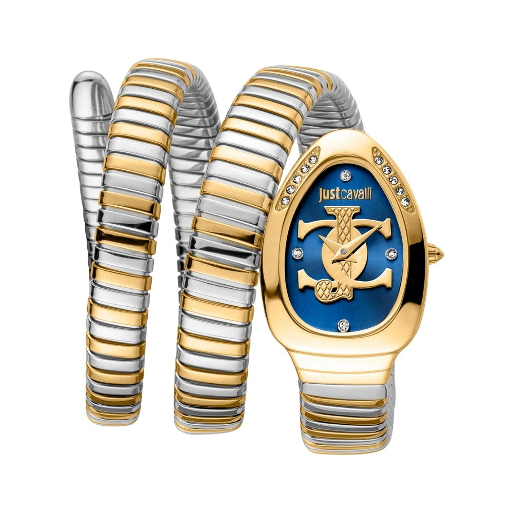 Just Cavalli Glam Evo 5 Blue Dial Ladies Watch | JC1L228M0075