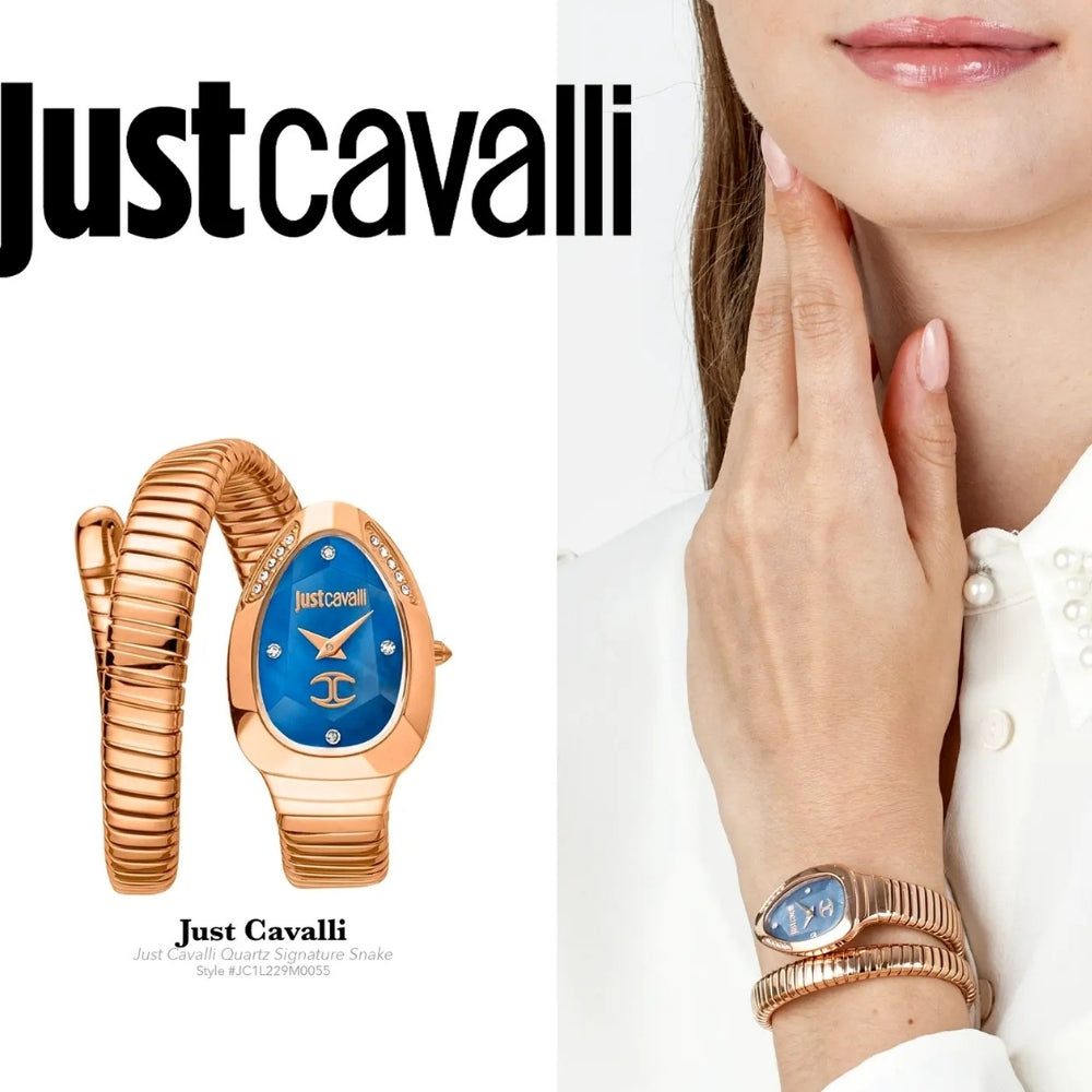 Just Cavalli Glam Evo 4 Pearl Dial Ladies Watch | JC1L229M0055