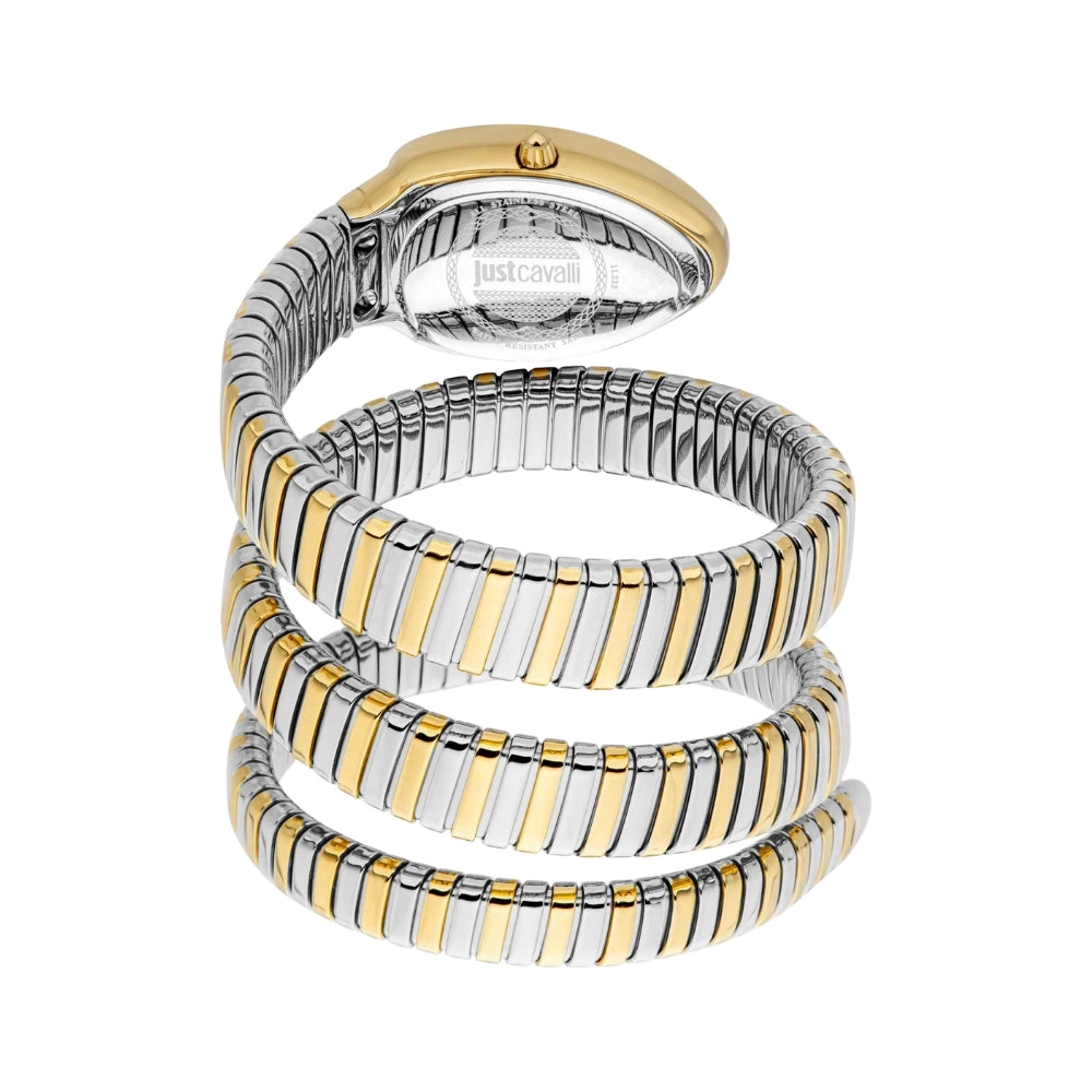 Just Cavalli Signature Snake Silver Dial Ladies Watch | JC1L232M0055