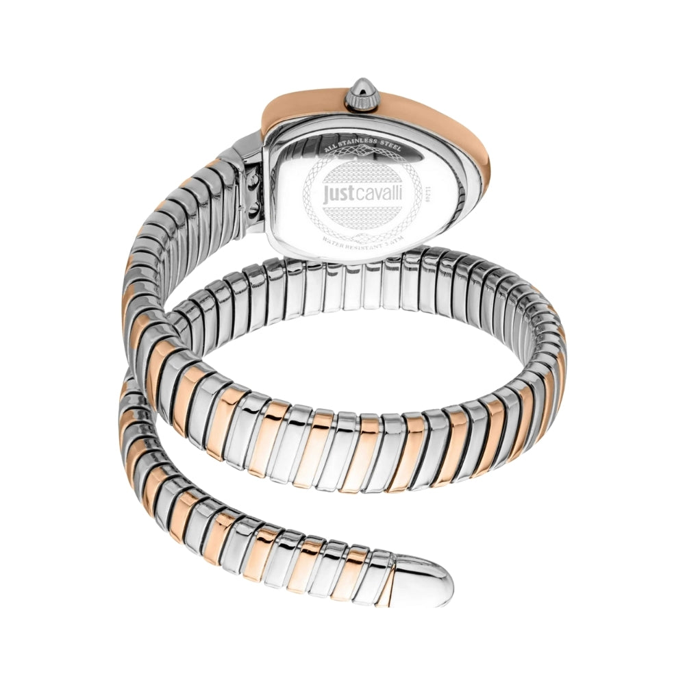 Just Cavalli Signature Snake Rose Gold Ladies Watch | JC1L249M0065