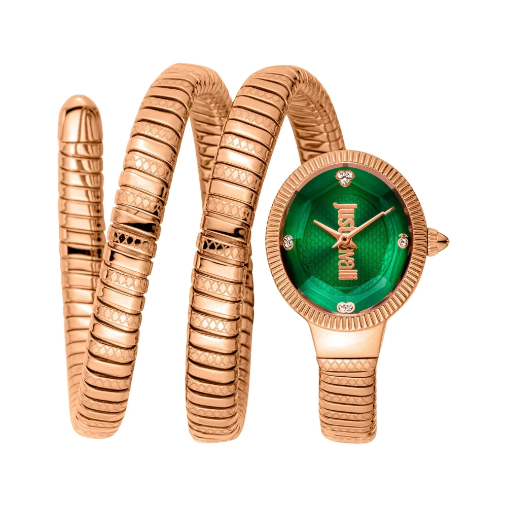 Just Cavalli After Party Green Dial Ladies Watch | JC1L269M0045