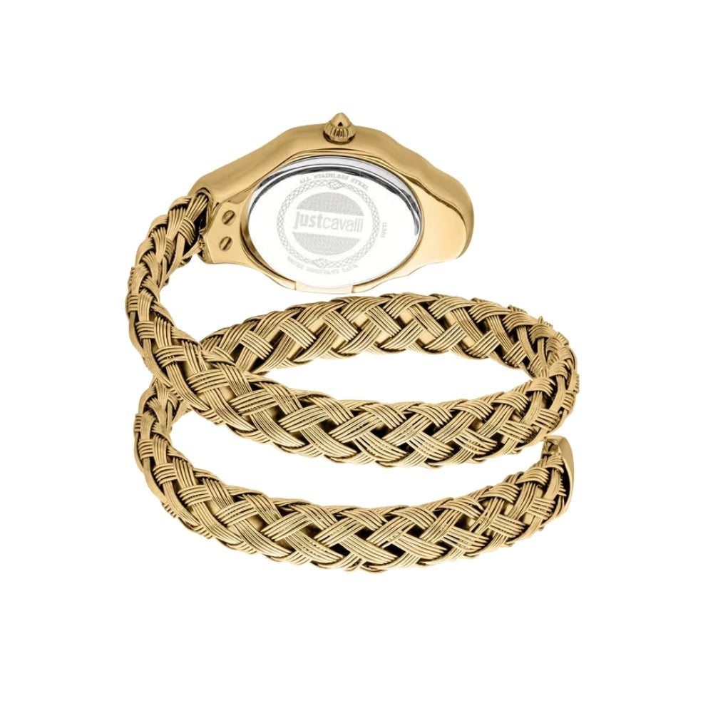 Just Cavalli Twined Snake Green Dial Ladies Watch | JC1L305M0035