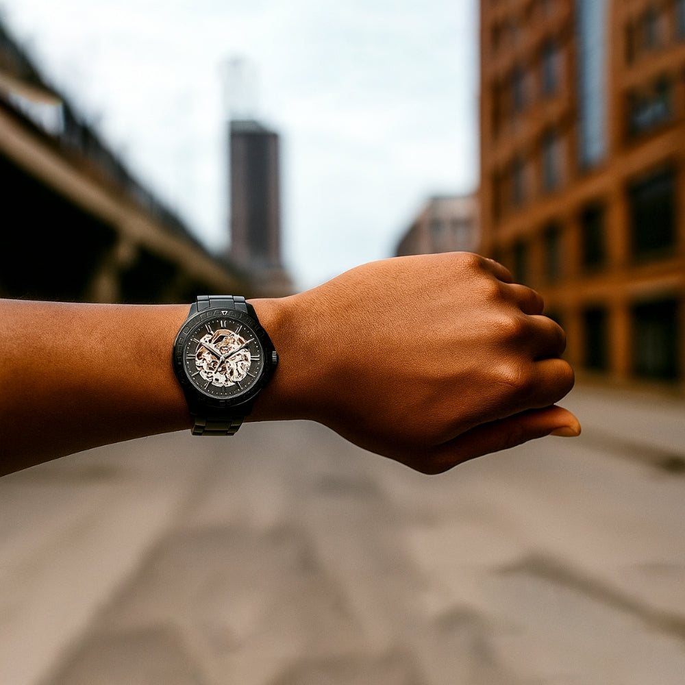 Fossil Automatic Skeleton Dial Men's Watch | BQ2679