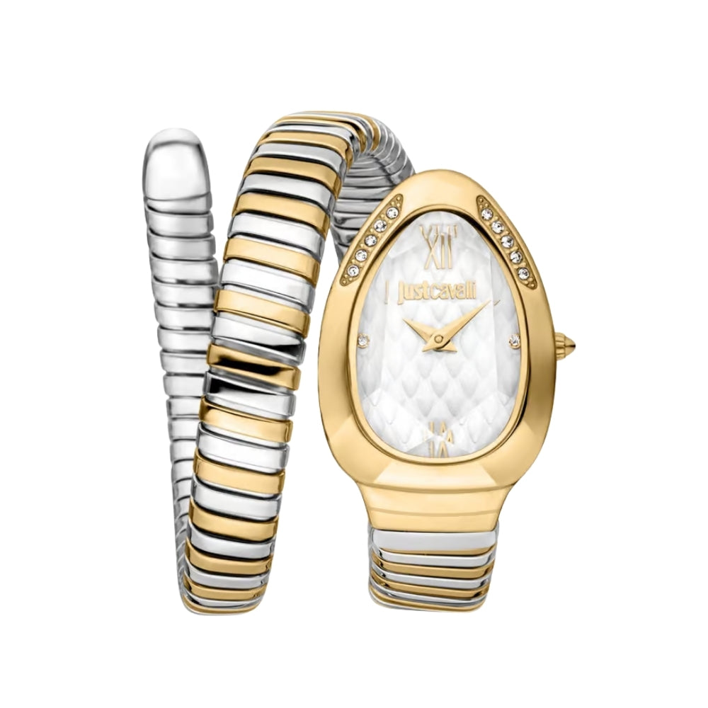 Just Cavalli Serpente White Dial Ladies Watch | JC1L223M0055
