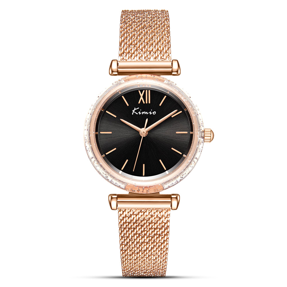 Kimio Black Dial Ladies Watch K6372M-GZ1RRH