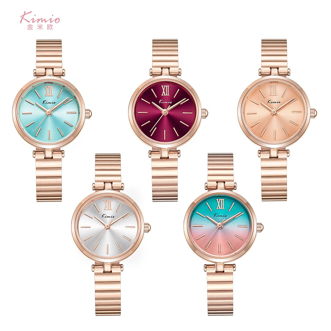 KIMIO COXRY Quartz Rose Gold Tone Ladies Watch | K6500S