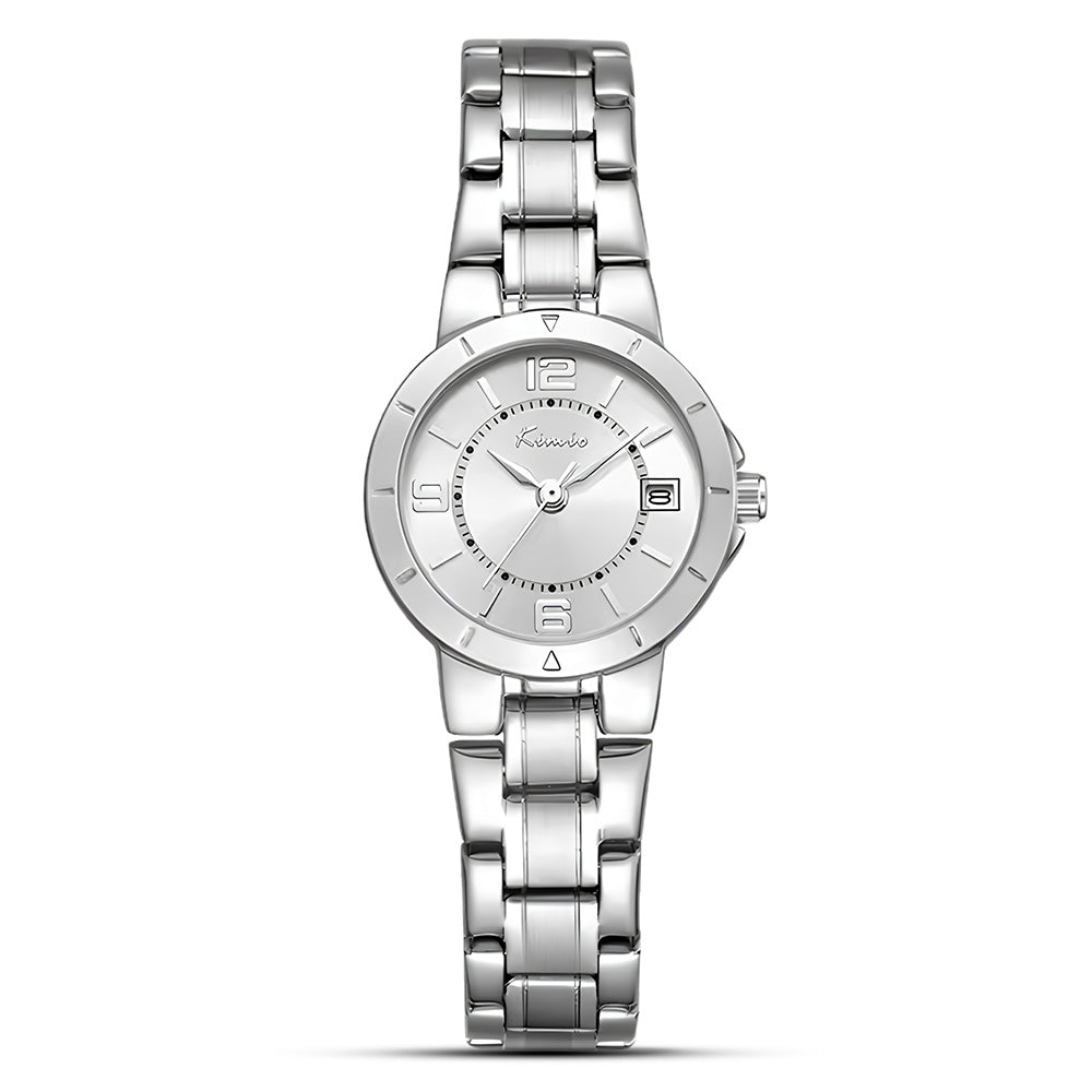 Kimio Silver Tone Round Dial Ladies Watch K6673S