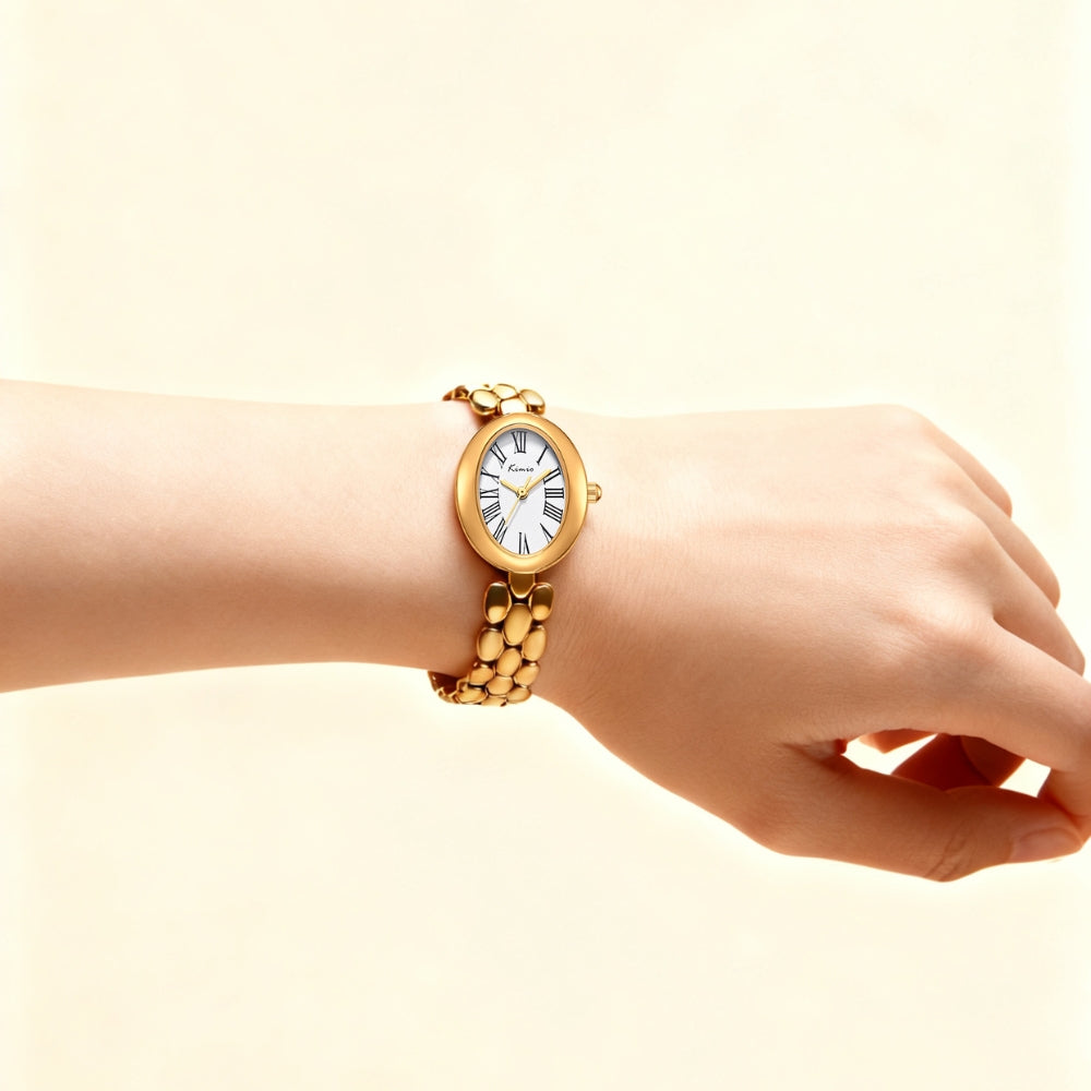 Kimio Oval Shape Dial Ladies Watch K6680S