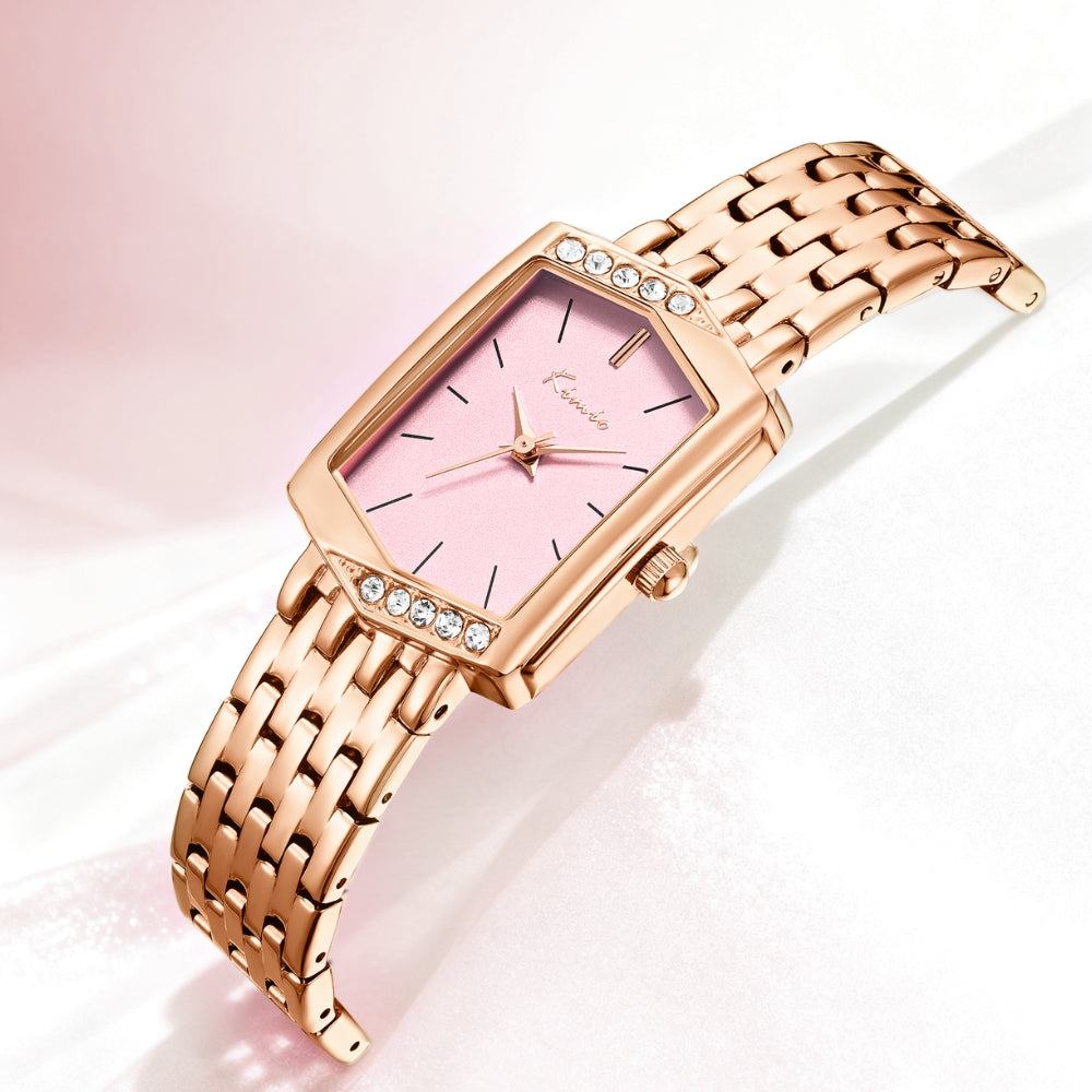 Kimio Mesh Chain Square Dial Ladies Watch K6685S