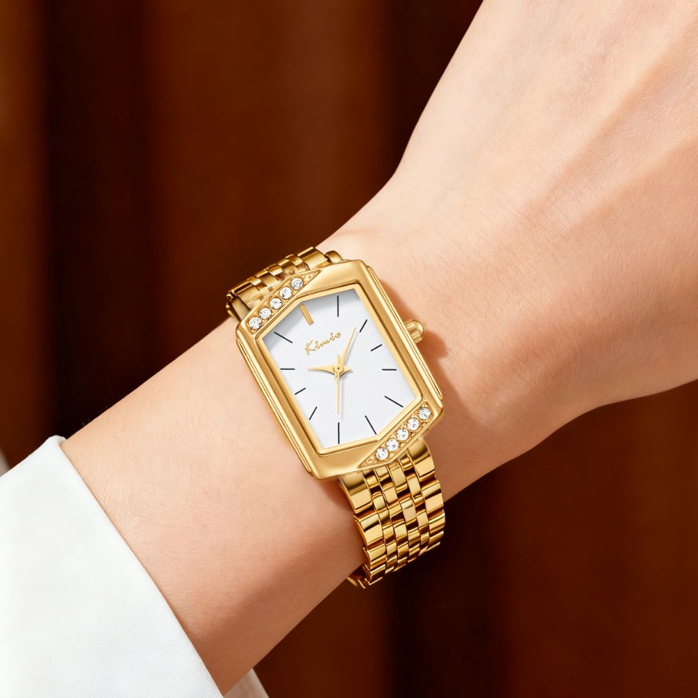 Kimio Mesh Chain Square Dial Ladies Watch K6685S