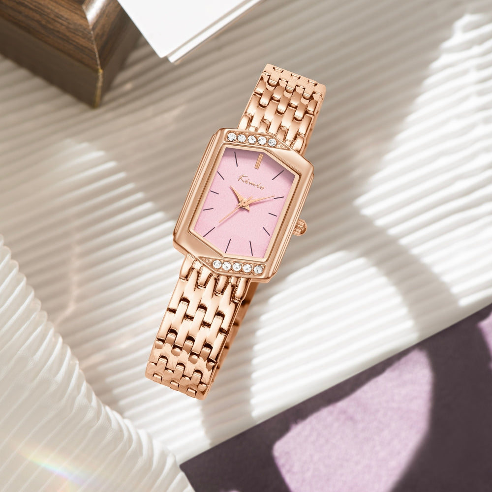 Kimio Mesh Chain Square Dial Ladies Watch K6685S