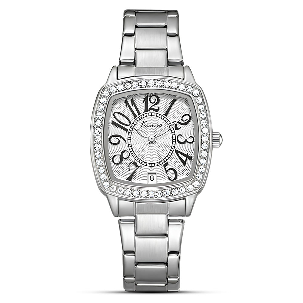 KIMIO Vintage Charm White Dial Ladies Watch | K6690M