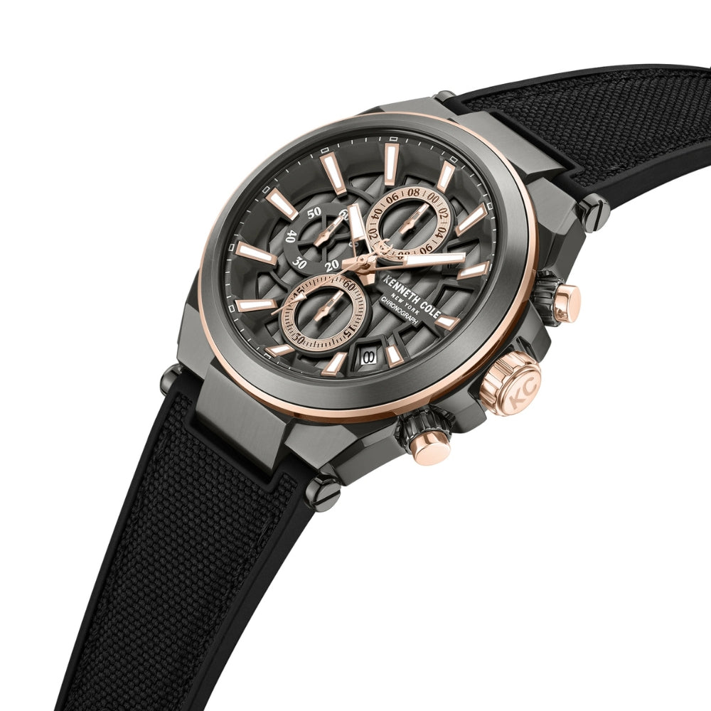 Kenneth Cole Fashion Gunmetal Dial Men's Watch KCWGO0065702