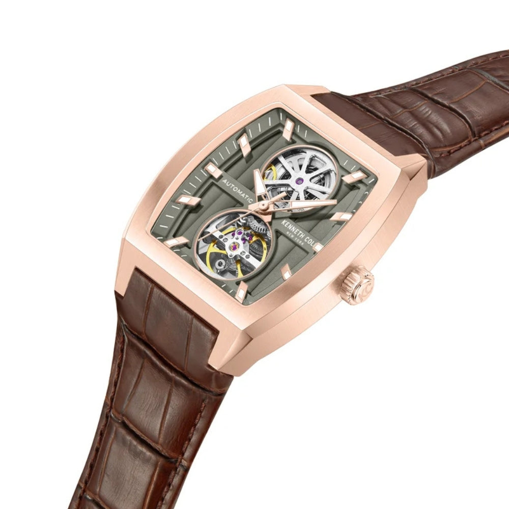 Kenneth Cole Automatic Olive Green Dial Men's Watch | KCWGX0058803