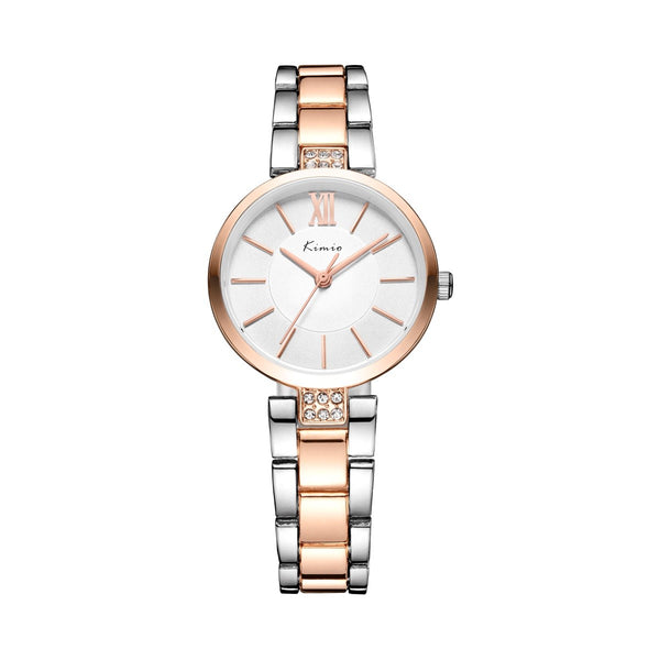 Kimio Two-Tone Silver Dial Ladies Watch KW6133M-SRG01