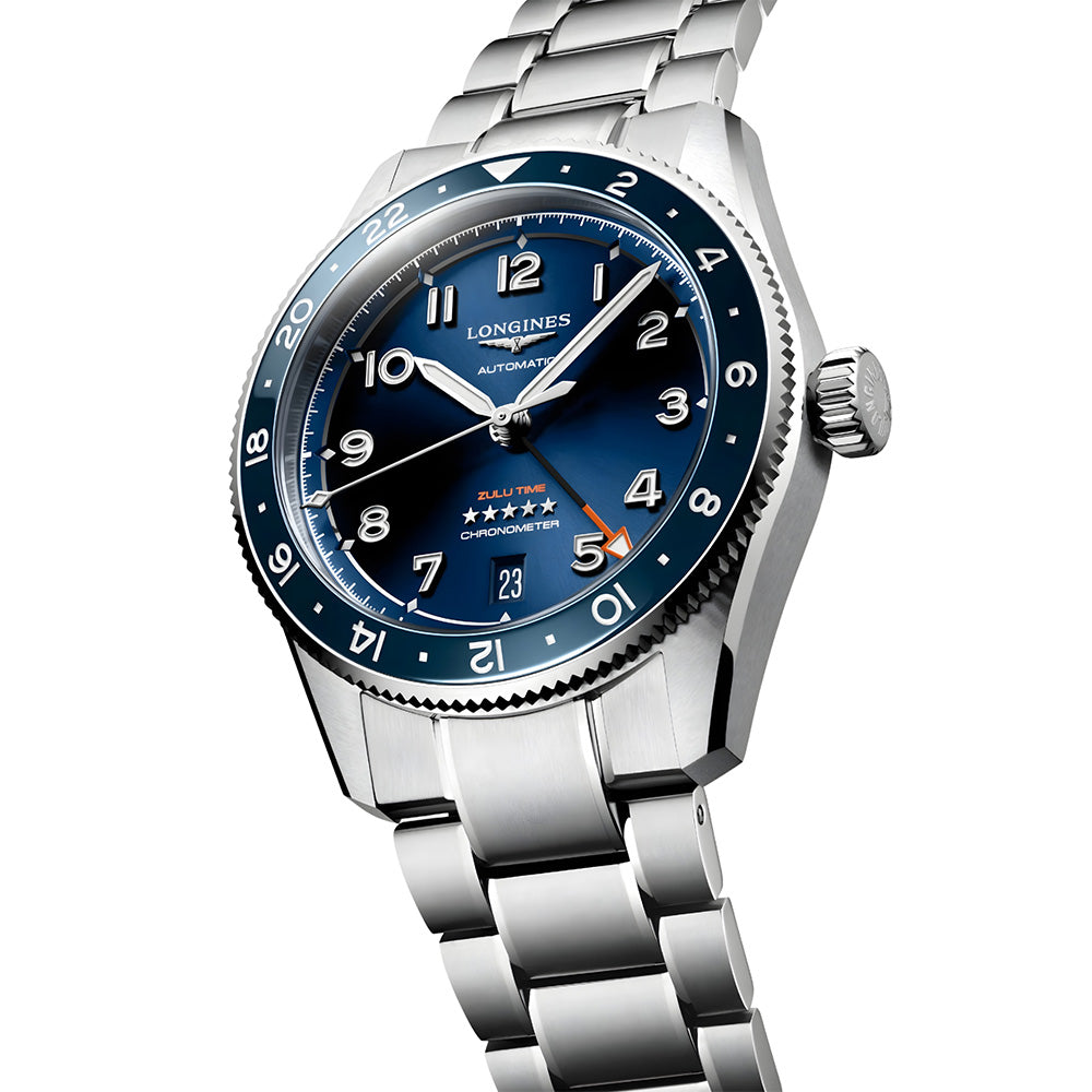 LONGINES Spirit Zulu Time GMT Automatic Blue Dial Watch | L38024936