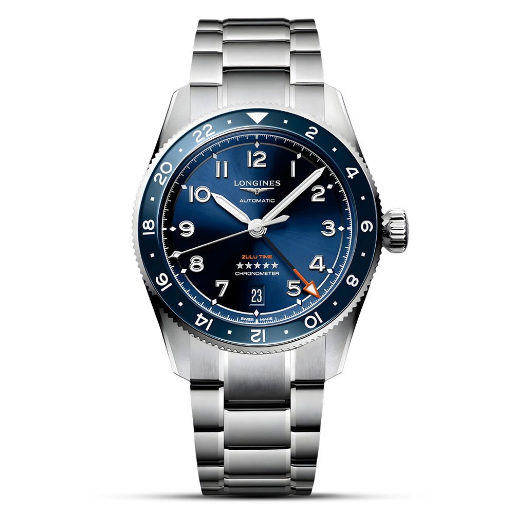 LONGINES Spirit Zulu Time GMT Automatic Blue Dial Watch | L38024936