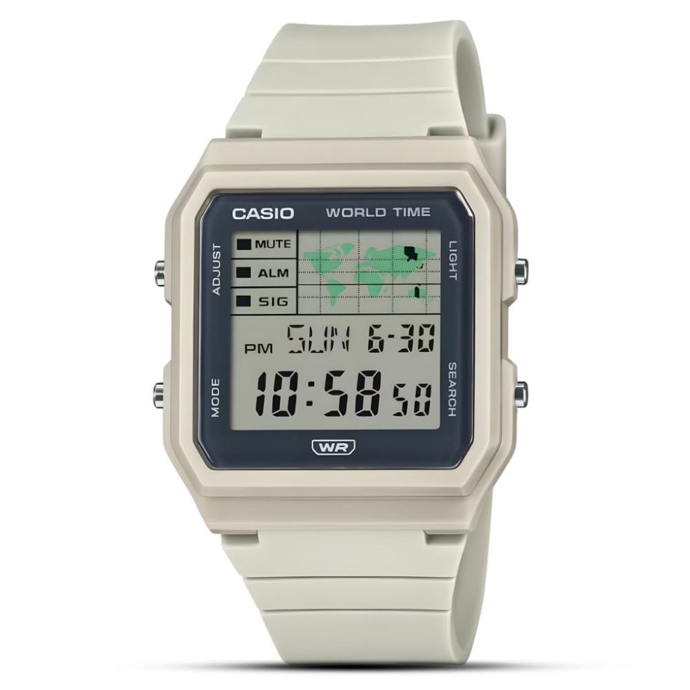 CASIO Digital WHITE RESIN STRAP Unisex Watch LF-30W-8ADF