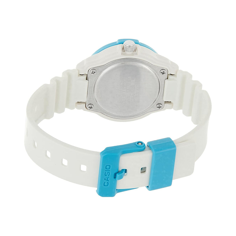 CASIO ANALOGUE WHITE RESIN STRAP WOMAN'S WATCH LRW-200H-2BVDF