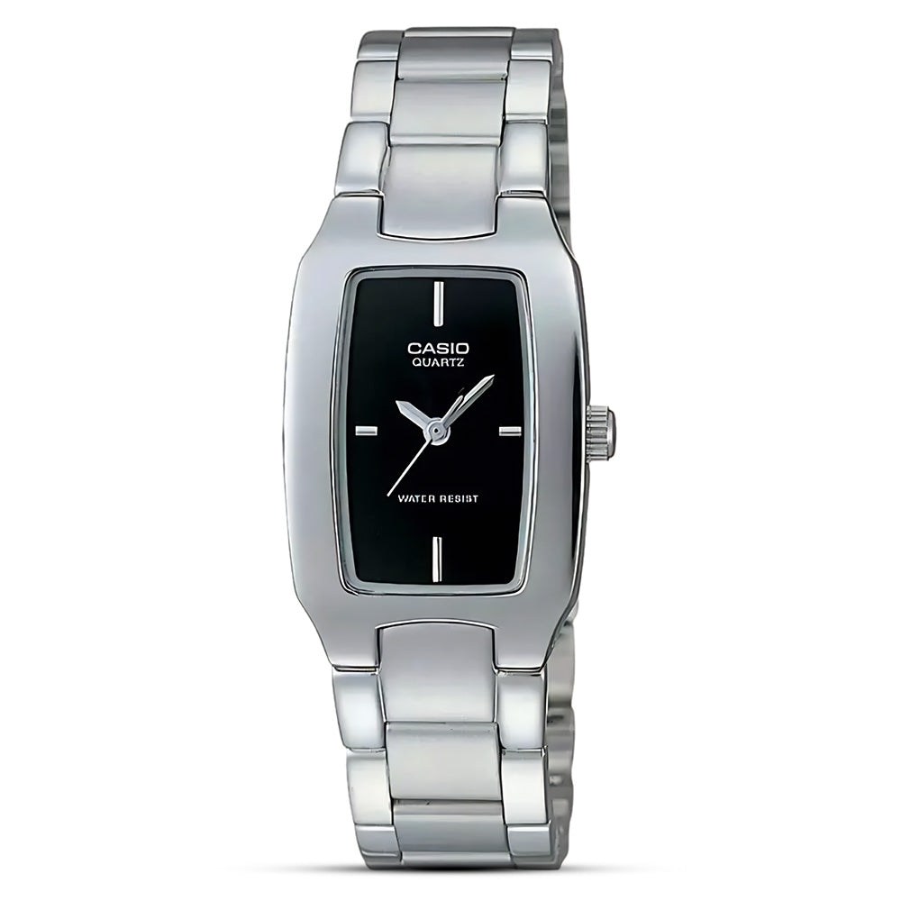 Casio Rectangular Black Dial Ladies Watch | LTP-1165A-1CDF