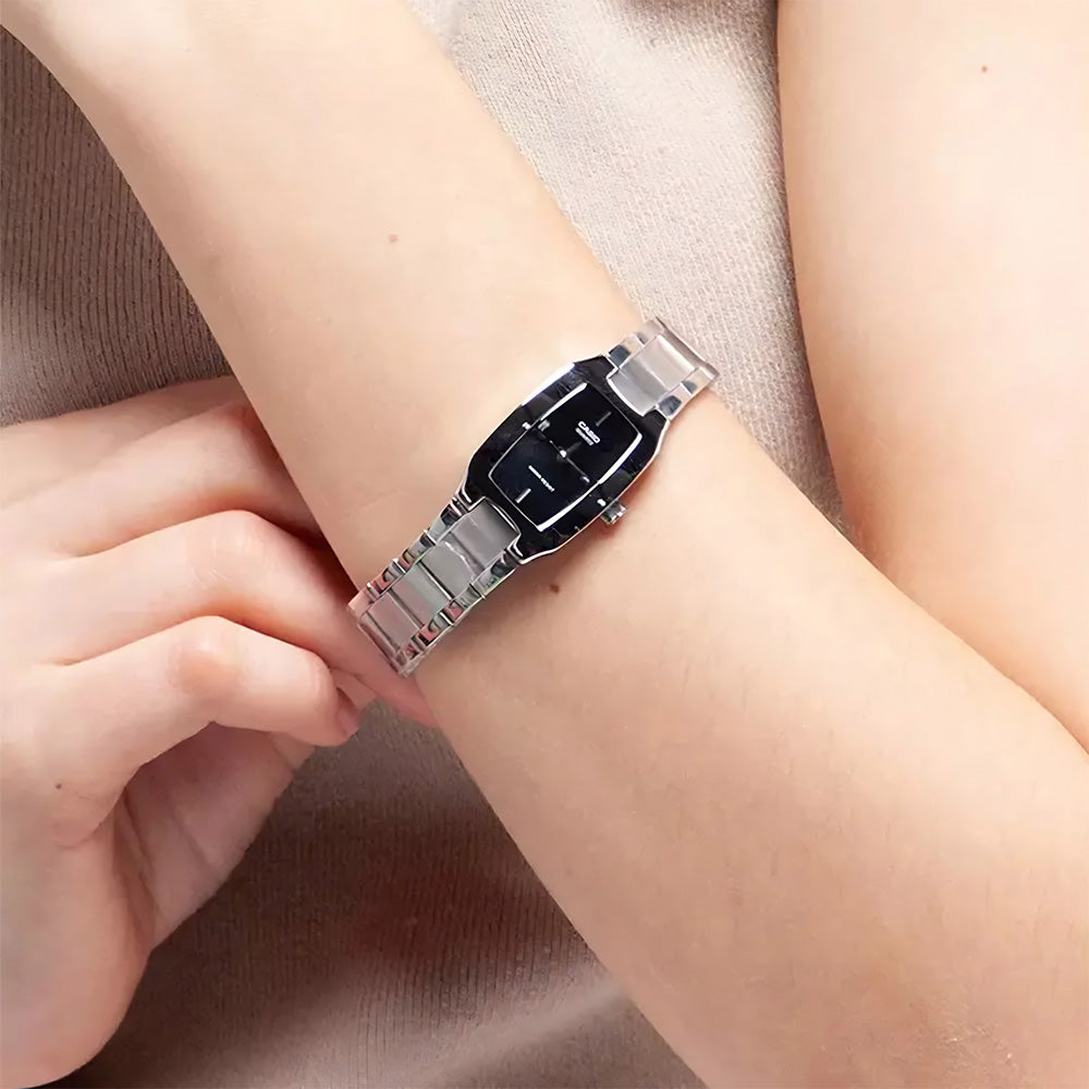 Casio Rectangular Black Dial Ladies Watch | LTP-1165A-1CDF