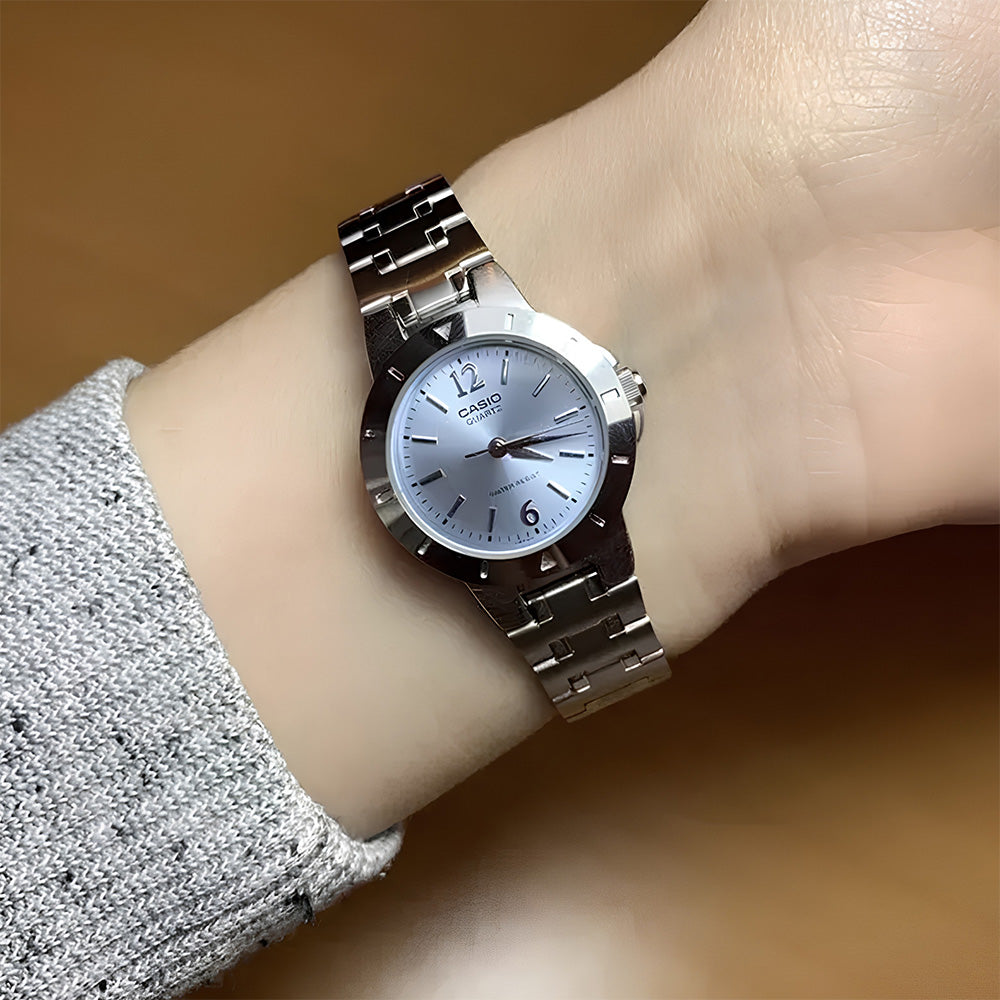Casio Standard Ice Blue Dial Ladies Watch LTP-1177A-2ADF