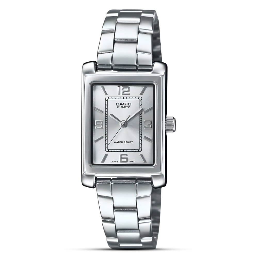 Casio Standard Silver Dial Ladies Watch LTP-1234DD-7ADF