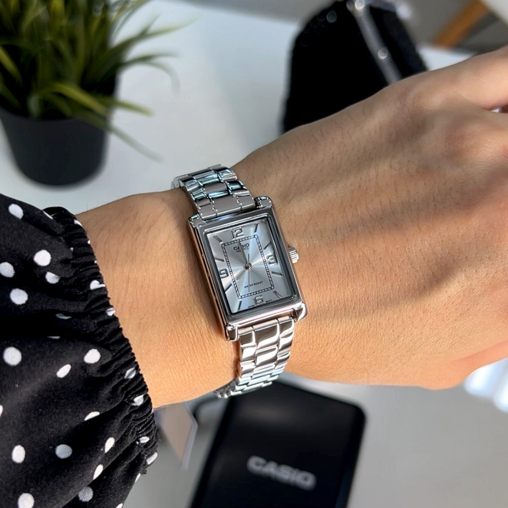 Casio Standard Silver Dial Ladies Watch LTP-1234DD-7ADF