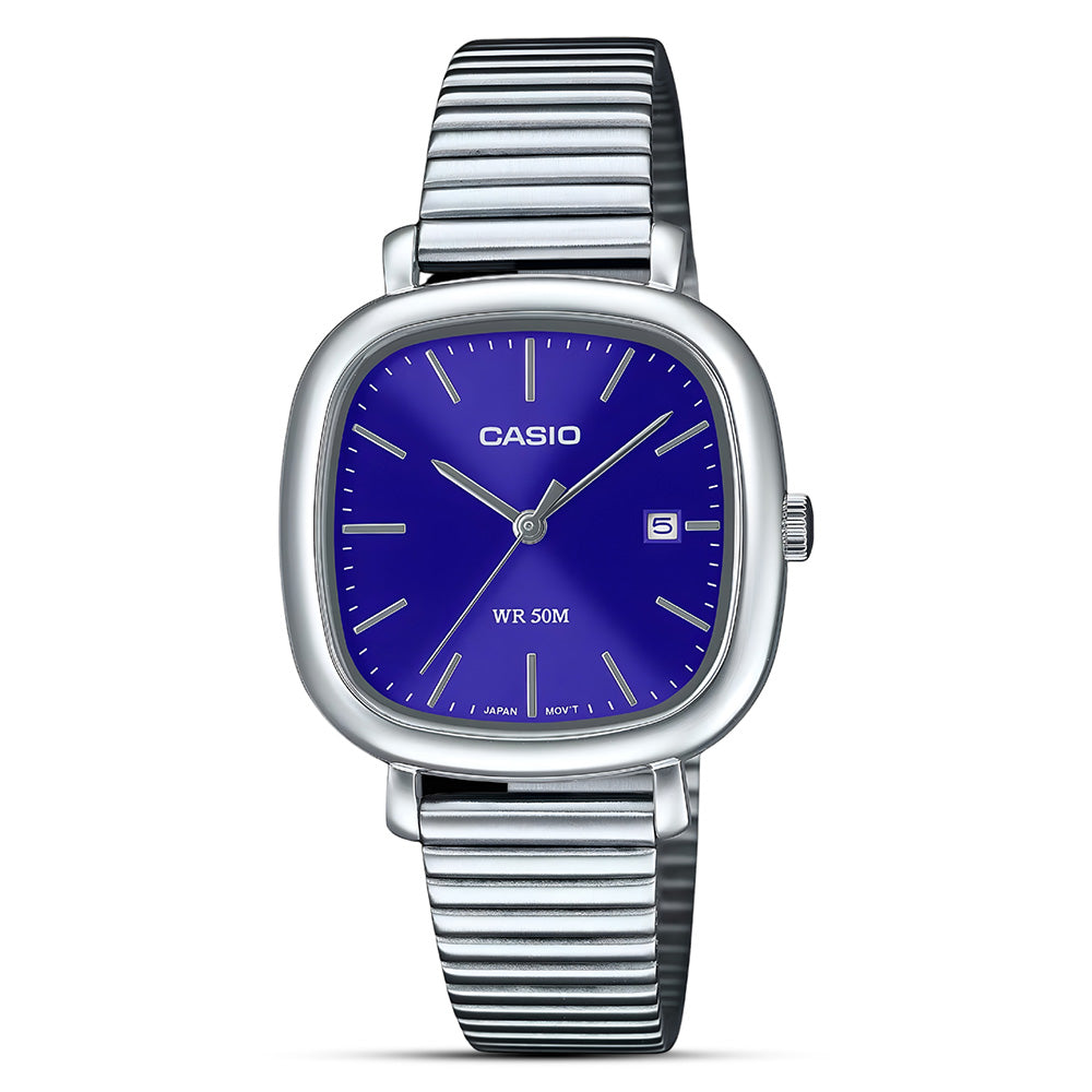 Casio Standard Blue Square Dial Woman's Watch LTP-B166D-2AVDF