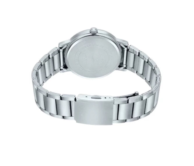 Casio Minimalistic Gold Tone Black Dial Watch For Women LTP-VT01G-1BUDF