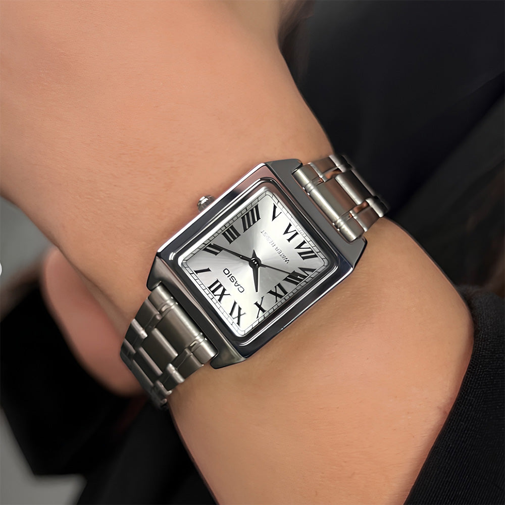 Casio Silver Dial Ladies Watch LTP-V007D-7BUDF
