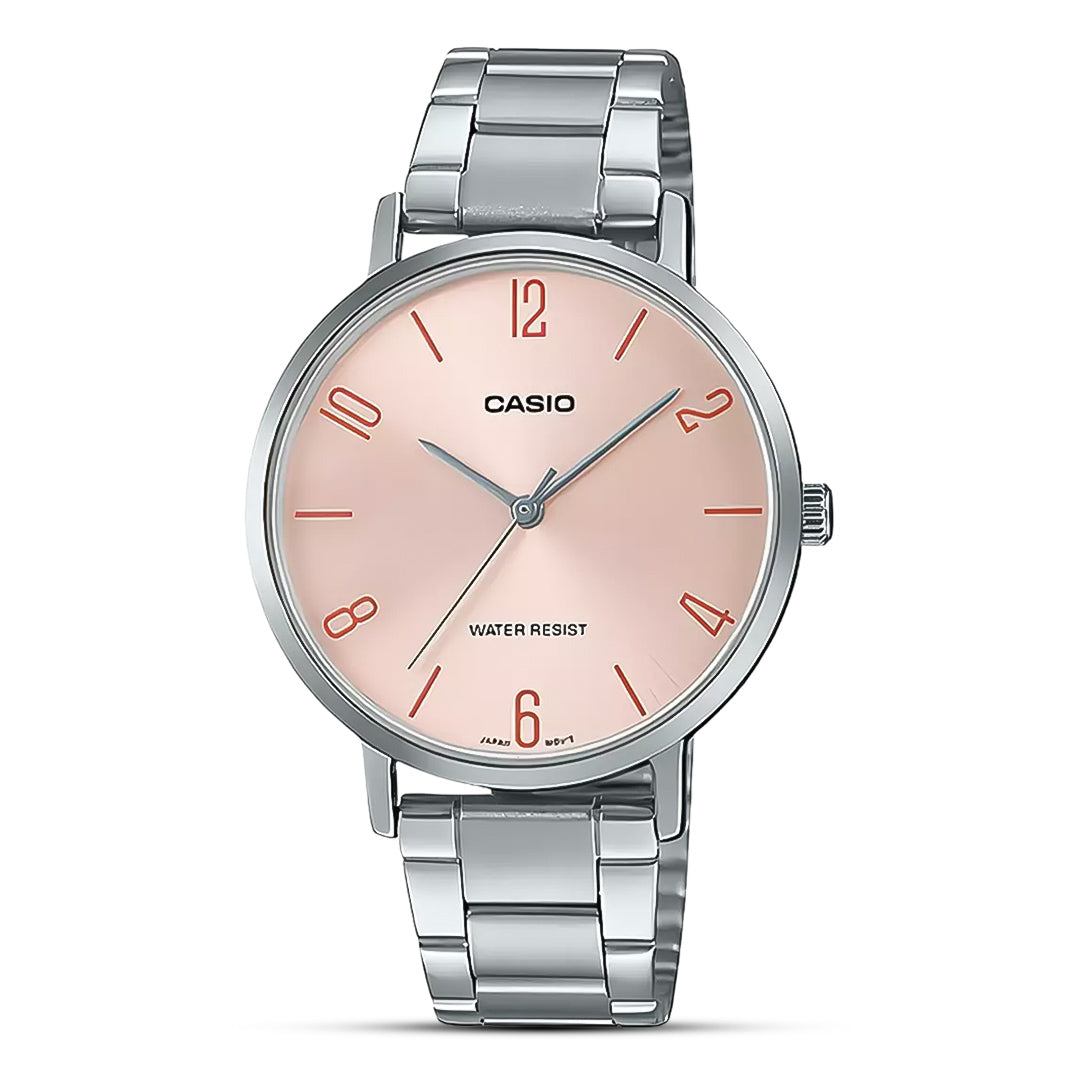 Casio Enticer Rose Gold Dial Ladies Watch | LTP-VT01D-4BUDF