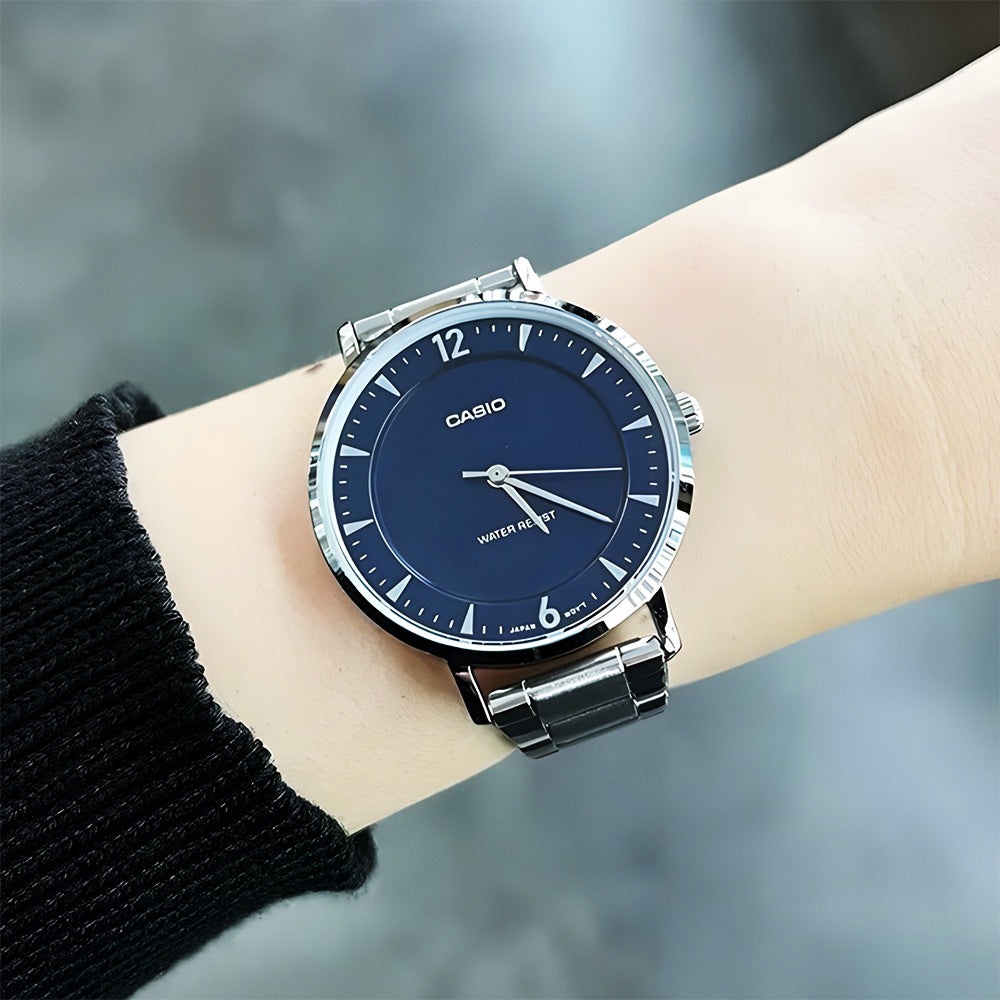 Casio Enticer Blue Dial Ladies Watch LTP-VT04D-2ADF